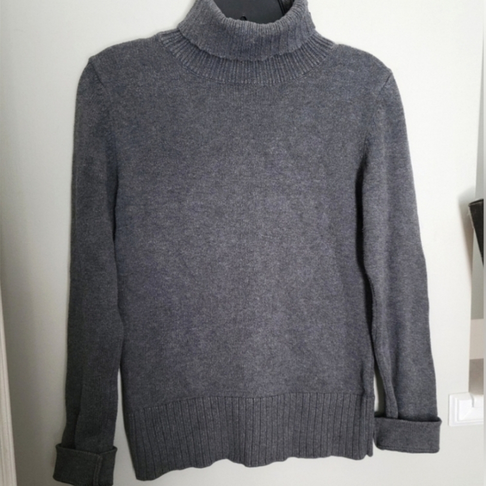 80's Club Monaco 100% Cotton Knit Turtleneck Sweater